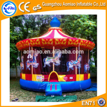 Sale vívido diseño jumper bouncer inflable carrusel de Navidad para niños